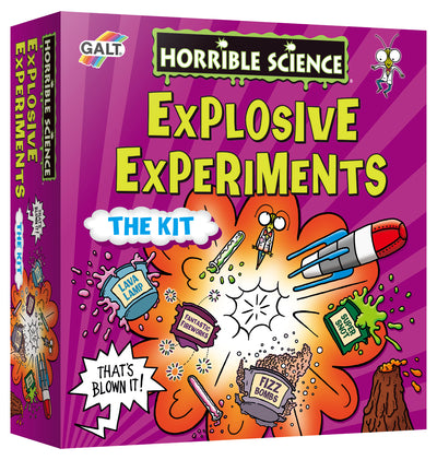 Horrible Science Explosive Experiments Kit – Fun & Educational STEM Science Set for Kids – Create Lava Lamps, Fizz Bombs & More! Perfect Gift for Young Scientists!