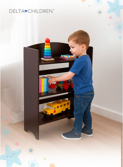 Kids Bookshelf | MySize Bookcase with 3 Open Shelves | Sturdy Wooden Construction | Perfect Kid-Sized Height | Ideal for Organizing Books & Toys | 86.36x31.75x50.8 CMStep 2: Arabic Product Title (Meaningful, no English le