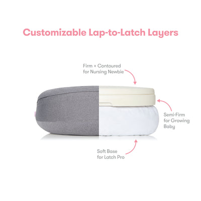Frida Mom Adjustable Nursing Pillow - Customizable Breastfeeding Pillow for Mom + Baby Comfort with Back Support, Adjustable Wrap Around Waist Strap, Pockets for Heat Relief
