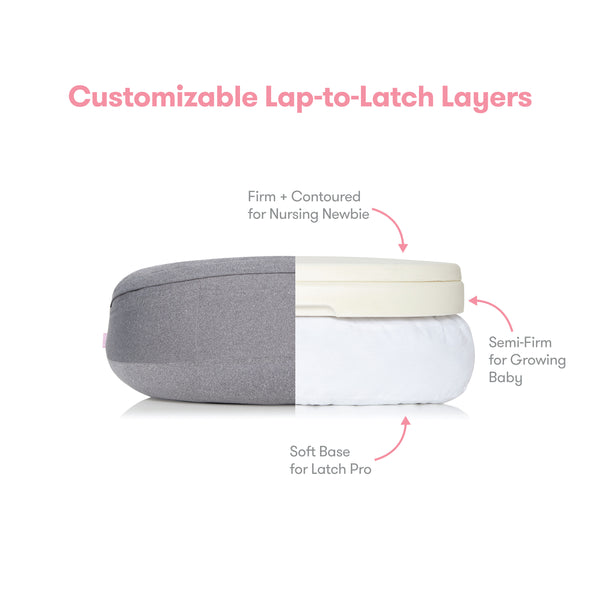 Frida Mom Adjustable Nursing Pillow - Customizable Breastfeeding Pillow for Mom + Baby Comfort with Back Support, Adjustable Wrap Around Waist Strap, Pockets for Heat Relief