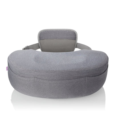 Frida Mom Adjustable Nursing Pillow - Customizable Breastfeeding Pillow for Mom + Baby Comfort with Back Support, Adjustable Wrap Around Waist Strap, Pockets for Heat Relief