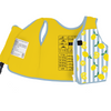 Kids Flexible Neoprene Swim Vest Buoyancy Training Aid | Warm Soft Wetsuit Material | Secure Strapped Fit for Pool Beach Learn to Swim | Sicilian Lemon | 1-6 Years