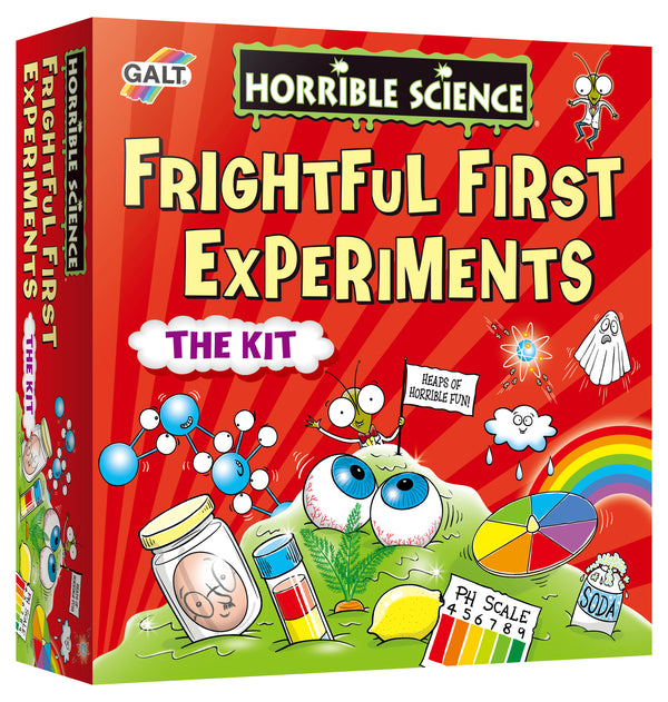 Horrible Science Frightful First Experiments Kit – Fun & Easy Science for Kids, Educational STEM Learning Set with Slime, Explosions & Colorful Reactions!