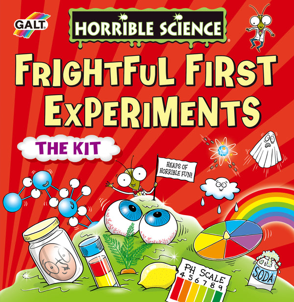 Horrible Science Frightful First Experiments Kit – Fun & Easy Science for Kids, Educational STEM Learning Set with Slime, Explosions & Colorful Reactions!