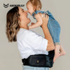 Ergonomic Hip Seat Baby Carrier | Strap-Free Hipseat with Storage & Bottle Holder | Non-Slip Seat | Vegan Leather | For Babies & Toddlers | 30×18×15 CM