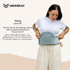 Ergonomic Hip Seat Baby Carrier | Strap-Free Hipseat with Storage & Bottle Holder | Non-Slip Seat | Vegan Leather | For Babies & Toddlers | 30×18×15 CM
