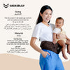 Ergonomic Hip Seat Baby Carrier | Strap-Free Hipseat with Storage & Bottle Holder | Non-Slip Seat | Vegan Leather | For Babies & Toddlers | 30×18×15 CM