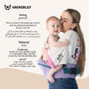 Ergonomic Hip Seat Baby Carrier | Strap-Free Hipseat with Storage & Bottle Holder | Non-Slip Seat | Vegan Leather | For Babies & Toddlers | 30×18×15 CM
