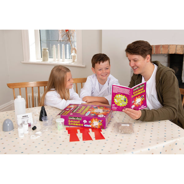 Horrible Science Explosive Experiments Kit – Fun & Educational STEM Science Set for Kids – Create Lava Lamps, Fizz Bombs & More! Perfect Gift for Young Scientists!