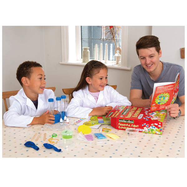 Horrible Science Frightful First Experiments Kit – Fun & Easy Science for Kids, Educational STEM Learning Set with Slime, Explosions & Colorful Reactions!