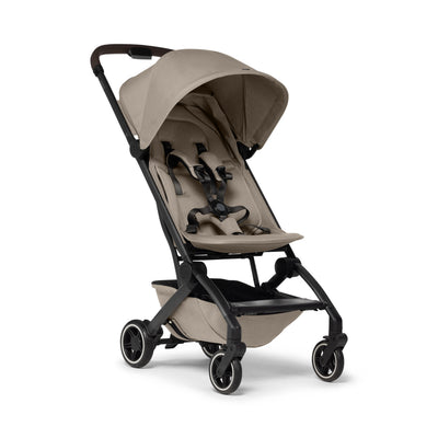 Joolz AER+ Lightweight & Compact Travel Stroller - Portable One Hand, One Second Fold Design - Full Reclinable - Ergonomic Seat for Infant & Toddler (0 Months to 4 Years) - XXL Sun Hood - Stroller for Airplane -Travel Pouch - Sandy Taupe