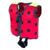 Kids Swim Jacket with 8 Removable Neoprene Floats | Adjustable Buoyancy Training Aid | Secure Strapped Fit to Learn Swimming with Confidence | Ladybird Polka | 2-12 Years