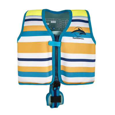 Kids Swim Jacket with 8 Removable Neoprene Floats | Adjustable Buoyancy Training Aid | Secure Strapped Fit to Learn Swimming with Confidence | Gelato Mint | 2-12 Years