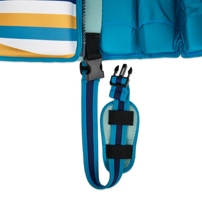 Kids Swim Jacket with 8 Removable Neoprene Floats | Adjustable Buoyancy Training Aid | Secure Strapped Fit to Learn Swimming with Confidence | Gelato Mint | 2-12 Years