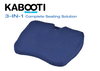 Contour Kabooti Coccyx Foam Seat Cushion 17" Blue, Donut Cushion 3-in-1 Seat Cushion Reduces Pressure & Comforts Sore & Sensitive Areas | For Your Sensitive Bottom Area | The Seat Cushion – Navy Blue, 17"