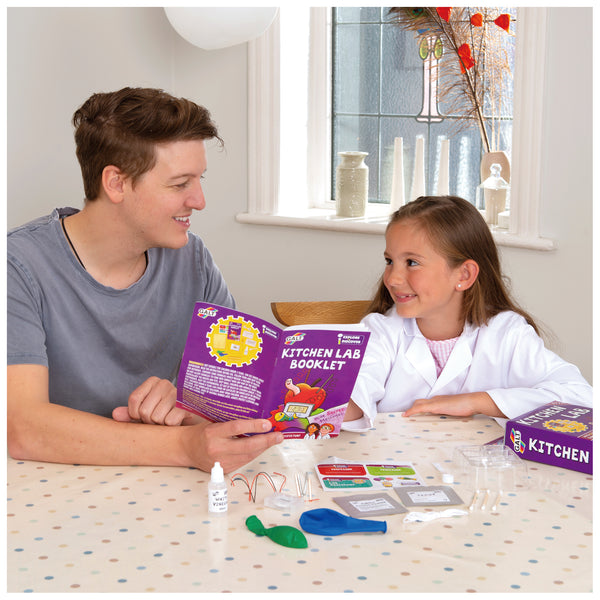 🔬 Galt Kitchen Lab – Fun STEM Science Kit for Kids | 6 Exciting Experiments | Learn Chemistry & Electricity with Hands-On Activities | Ages 5+ 🧪⚡