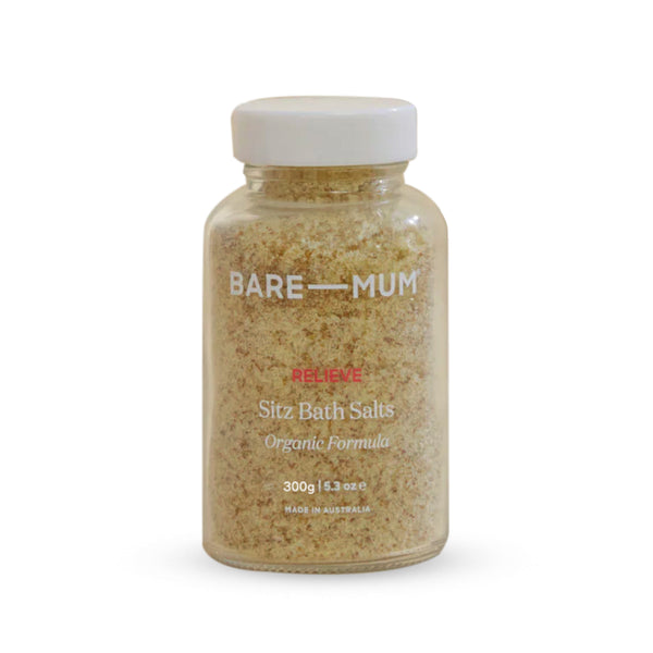 Sitz Bath Salts | Organic Formula | Epsom Salt | Coconut Milk | Natural Herbs | Pain Relief for Postpartum | Relieves Soreness, Itchy Skin & Swelling | 300g | Made in Australia