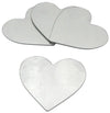 Heart Mirrors (4 Pack) Peel and Stick Wall Mirror Decals | Removable Shatter-Resistant Mirror Stickers | Easy Apply Damage-Free Decor for Bedroom Living Room