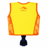Kids Swim Jacket with 8 Removable Neoprene Floats | Adjustable Buoyancy Training Aid | Secure Strapped Fit to Learn Swimming with Confidence | Maui Palm Navy Orange | 2-12 Years