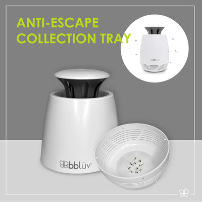 bblüv Moskitö Silent Anti-Mosquito Lamp – Ultra-Quiet, Baby-Safe, Nature-Friendly, Easy to Clean, with Anti-Escape Tray for Effective Insect Protection