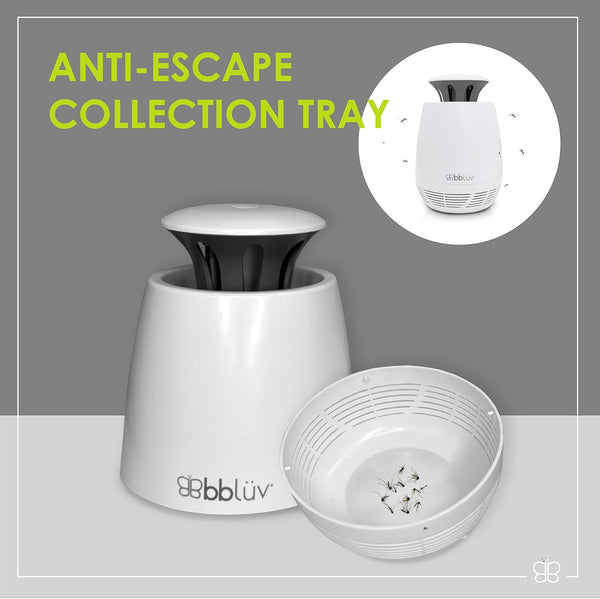 bblüv Moskitö Silent Anti-Mosquito Lamp – Ultra-Quiet, Baby-Safe, Nature-Friendly, Easy to Clean, with Anti-Escape Tray for Effective Insect Protection