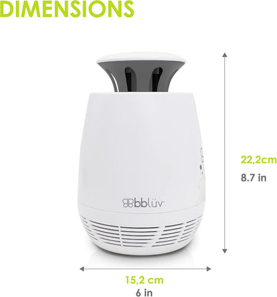 bblüv Moskitö Silent Anti-Mosquito Lamp – Ultra-Quiet, Baby-Safe, Nature-Friendly, Easy to Clean, with Anti-Escape Tray for Effective Insect Protection