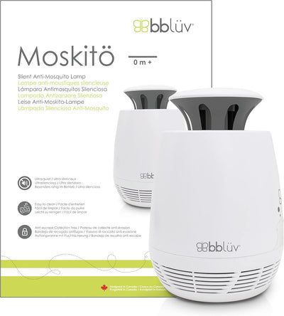 bblüv Moskitö Silent Anti-Mosquito Lamp – Ultra-Quiet, Baby-Safe, Nature-Friendly, Easy to Clean, with Anti-Escape Tray for Effective Insect Protection