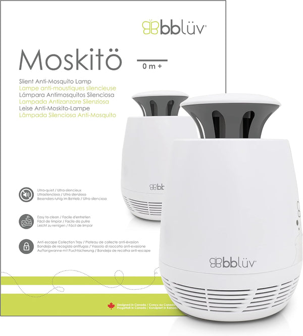 bblüv Moskitö Silent Anti-Mosquito Lamp – Ultra-Quiet, Baby-Safe, Nature-Friendly, Easy to Clean, with Anti-Escape Tray for Effective Insect Protection