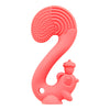 Mombella Squirrel Teether Toy for Babies 6+ Months – BPA-Free, Soft Silicone, Safe & Fun Teething Relief, Colorful Design, Easy-Grip for Tiny Hands - Rose