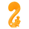 Mombella Squirrel Teether Toy for Babies 6+ Months – BPA-Free, Soft Silicone, Safe & Fun Teething Relief, Colorful Design, Easy-Grip for Tiny Hands - Orange