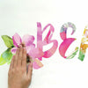 Beautiful Love Watercolor Quote Peel and Stick Wall Decals | Removable Repositionable Stickers | Easy Damage-Free Wall Art for Kids Bedroom Nursery Playroom