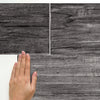 Distressed Barn Wood Plank Black Peel and Stick Wall Decals | Removable Repositionable Stickers | Easy Damage-Free Wall Art for Kids Bedroom Nursery Playroom