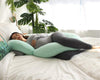 PharMeDoc Pregnancy Pillows, C-Shape Full Body Pillow – Jersey Cover Mint Green – Pregnancy Pillows for Sleeping – Body Pillows for Adults, Maternity and Pregnancy Pillow