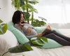 PharMeDoc Pregnancy Pillows, C-Shape Full Body Pillow – Jersey Cover Mint Green – Pregnancy Pillows for Sleeping – Body Pillows for Adults, Maternity and Pregnancy Pillow