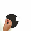 Black And White Chalkboard Dots Peel and Stick Wall Decals | Removable Repositionable Stickers | Easy Damage-Free Wall Art for Kids Bedroom Nursery Playroom