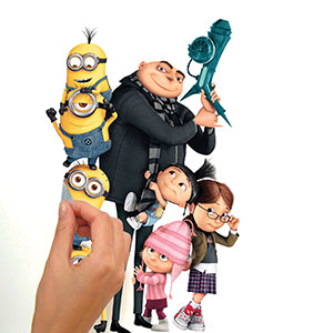 Despicable Me 2 Peel and Stick Wall Decals | Removable Repositionable Stickers | Easy Damage-Free Wall Art for Kids Bedroom Nursery Playroom