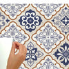 Mexican Tiles Peel and Stick Wall Decals | 16 Decals | Removable Repositionable Stickers | Easy Damage-Free Wall Art for Kids Bedroom Nursery Playroom