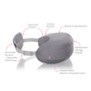 Frida Mom Adjustable Nursing Pillow - Customizable Breastfeeding Pillow for Mom + Baby Comfort with Back Support, Adjustable Wrap Around Waist Strap, Pockets for Heat Relief