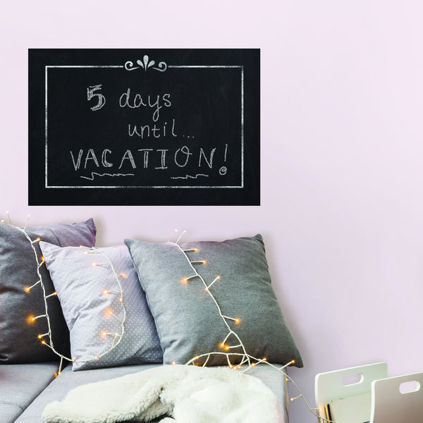 Chalkboard Peel and Stick Wallpaper | Removable Self-Adhesive Wall Covering | Easy Apply Damage-Free Decor for Bedroom Living Room Accent Wall