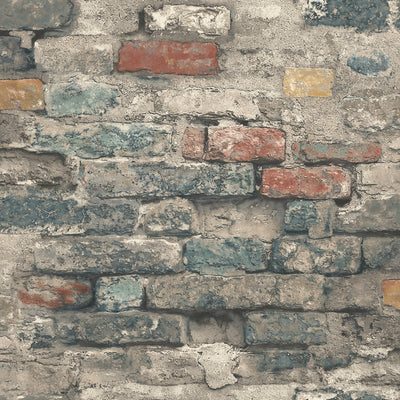 Brick Alley Peel and Stick Wallpaper | Removable Self-Adhesive Wall Covering | Easy Apply Damage-Free Decor for Bedroom Living Room Accent Wall