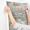 Brick Alley Peel and Stick Wallpaper | Removable Self-Adhesive Wall Covering | Easy Apply Damage-Free Decor for Bedroom Living Room Accent Wall