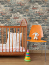 Brick Alley Peel and Stick Wallpaper | Removable Self-Adhesive Wall Covering | Easy Apply Damage-Free Decor for Bedroom Living Room Accent Wall