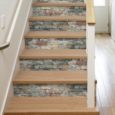 Brick Alley Peel and Stick Wallpaper | Removable Self-Adhesive Wall Covering | Easy Apply Damage-Free Decor for Bedroom Living Room Accent Wall