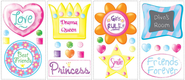 Wall Frames Peel and Stick Wall Decals | Removable Repositionable Stickers | Easy Damage-Free Wall Art for Kids Bedroom Nursery Playroom