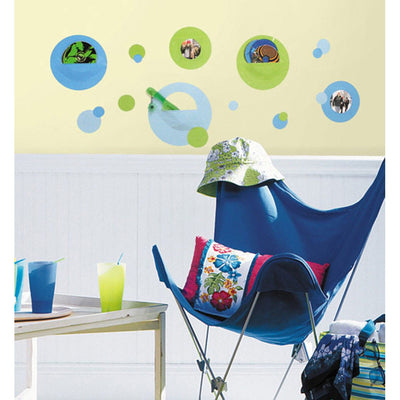 Wallpockets Blue Peel and Stick Wall Decals | Removable Repositionable Stickers | Easy Damage-Free Wall Art for Kids Bedroom Nursery Playroom