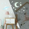 Celestial Peel and Stick Wall Decals | Removable Repositionable Stickers | Easy Damage-Free Wall Art for Kids Bedroom Nursery Playroom