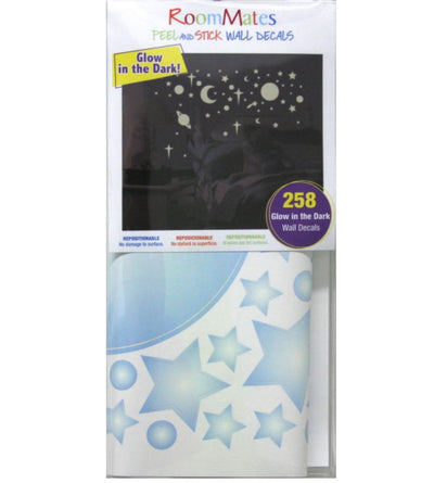 Celestial Peel and Stick Wall Decals | Removable Repositionable Stickers | Easy Damage-Free Wall Art for Kids Bedroom Nursery Playroom