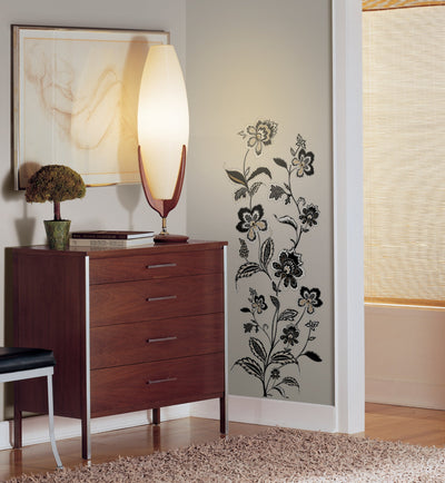 Jazzy Jacobean Peel and Stick Wall Decals | Removable Repositionable Stickers | Easy Damage-Free Wall Art for Kids Bedroom Nursery Playroom