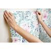 Clara Jean April Showers Flowers Peel and Stick Wallpaper | Removable Self-Adhesive Wall Covering | Easy Apply Damage-Free Decor for Bedroom Living Room Accent Wall