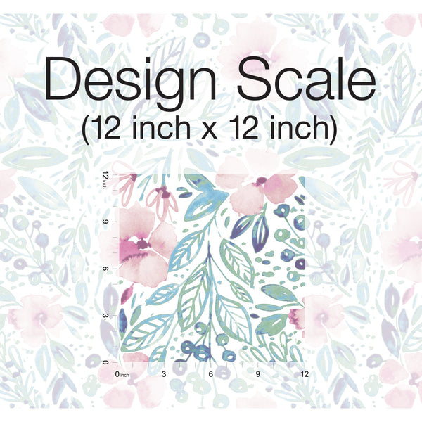 Clara Jean April Showers Flowers Peel and Stick Wallpaper | Removable Self-Adhesive Wall Covering | Easy Apply Damage-Free Decor for Bedroom Living Room Accent Wall